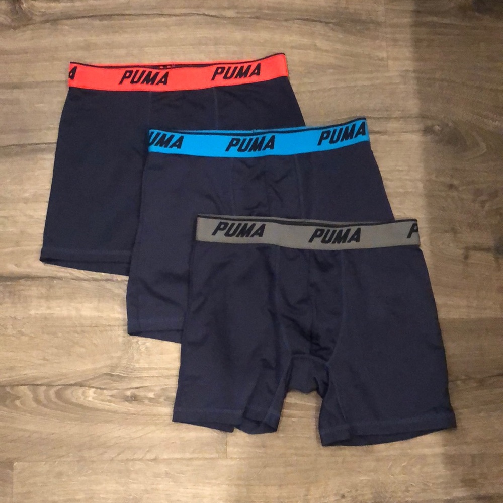 Men’s Puma 3 Pack compression shorts (size: small)